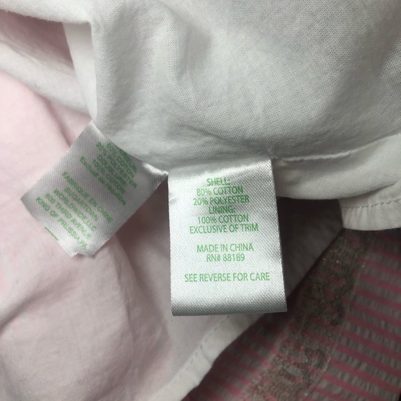 Lilly Pulitzer Kaitlyn Striped Seersucker pink and white sundress size 4 - Picture 10 of 13